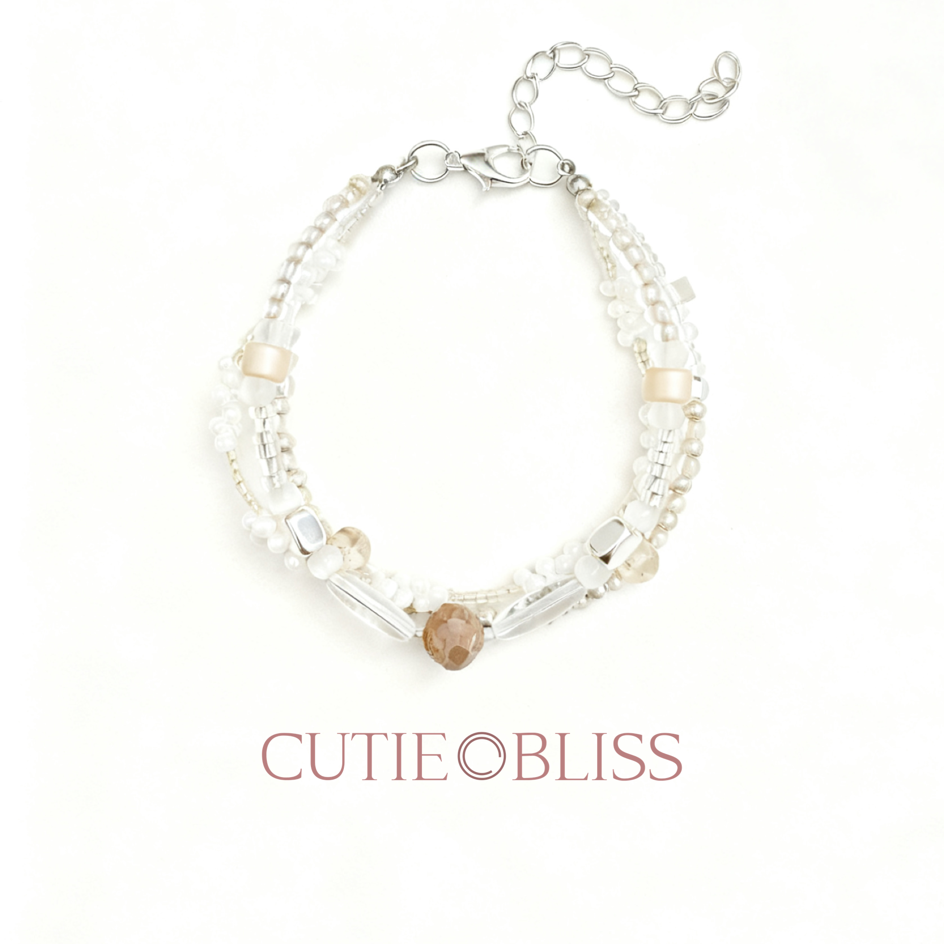 Asleep Golden Lotus——Three Ring Stacking Bracelet